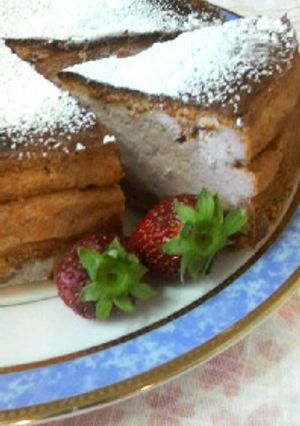 かわいいっ！イチゴのチーズケーキ♪-レシピのメイン写真