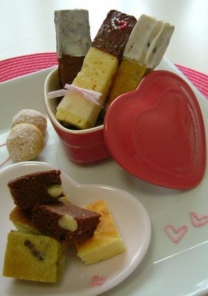 バレンタインに!3種の米粉ブラウニー♪-レシピのメイン写真