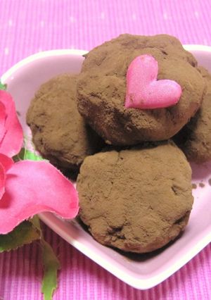 バレンタイン❤簡単！トリュフ風ケーキ-レシピのメイン写真