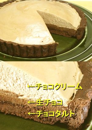 チョコ好きのためのチョコレートタルト♪-レシピのメイン写真