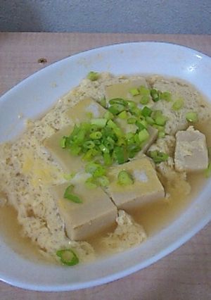 電子レンジで！高野豆腐の卵とじ-レシピのメイン写真