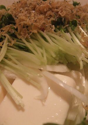カリカリじゃこの豆腐サラダ-レシピのメイン写真