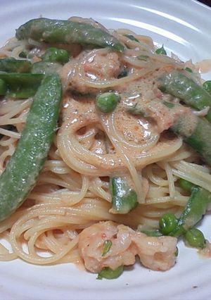 濃厚～♪　エビのクリームパスタ♪-レシピのメイン写真