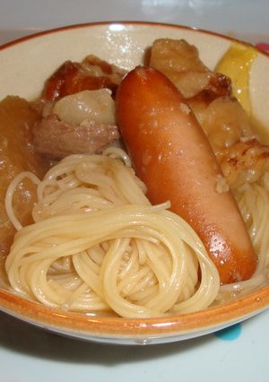 おでんの残りにそうめん★-レシピのメイン写真