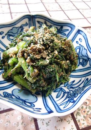 香り高い♪春菊のごま和え-レシピのメイン写真