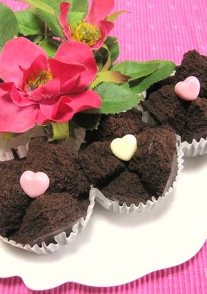 バレンタイン❤米粉ガトーショコラ蒸しパン-レシピのメイン写真