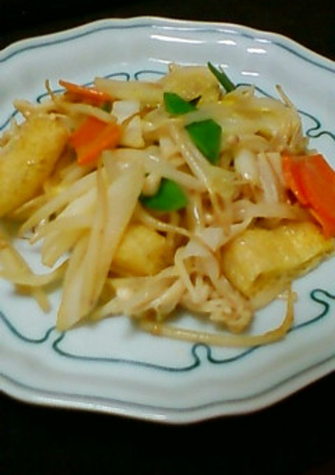 余り野菜と油揚げのマヨぽん炒め-レシピのメイン写真
