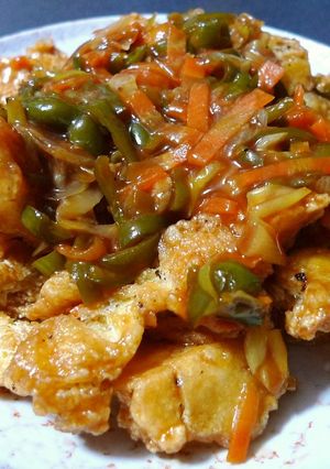 揚げ凍り豆腐の甘酢あんかけ-レシピのメイン写真