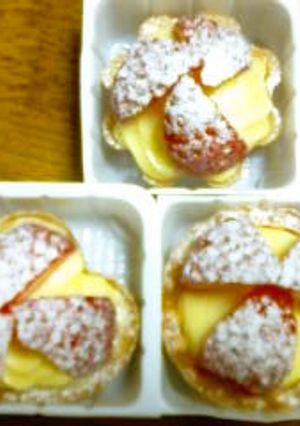 バレンタイン☆苺のカスタードタルト①-レシピのメイン写真