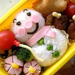รูปของ アンパンマン雪だるま☆簡単ｷｬﾗ弁