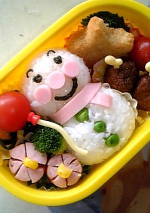 アンパンマン雪だるま☆簡単ｷｬﾗ弁-レシピのメイン写真