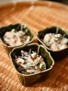 ささみとひじきの白和え〜梅風味〜-レシピのメイン写真
