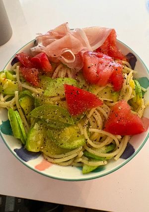 ズッキーニトマト生ハムのパスタ🍝🍅🥒-レシピのメイン写真