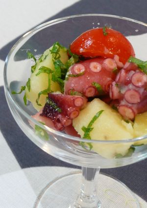 タコとポテトの大葉あえ-レシピのメイン写真