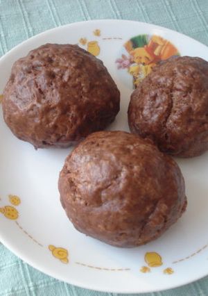 簡単☆バレンタインのチョコまんじゅう-レシピのメイン写真
