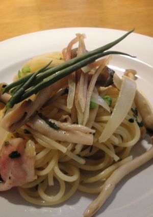 きのこと薬味たっぷりぺペロンチーノ-レシピのメイン写真