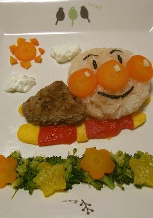 お子様バースデーに♡アンパンマンプレート-レシピのメイン写真