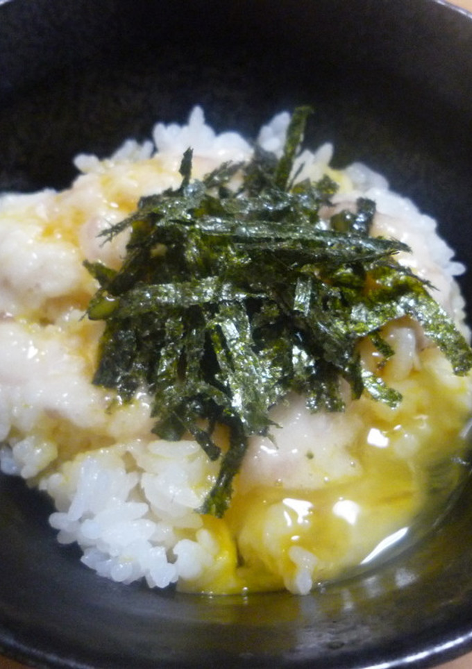 栄養満点★朝に即行☆とろとろ卵かけご飯-レシピのメイン写真