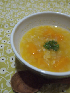 かぼちゃと押し麦のスープ-レシピのメイン写真