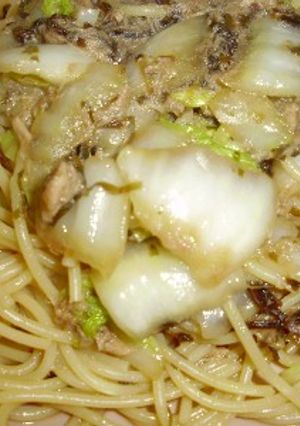 塩コブで作る簡単和風パスタ-レシピのメイン写真