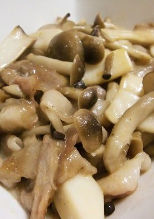 豚とキノコのポン酢ゆず胡椒炒め-レシピのメイン写真