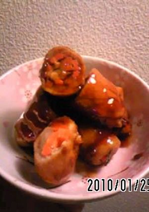 こってり肉巻きらっきょう入り～-レシピのメイン写真