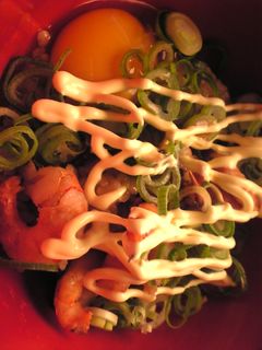 エビと葱のめんつゆマヨネーズ丼-レシピのメイン写真