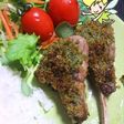 ラム肉のパン粉焼き