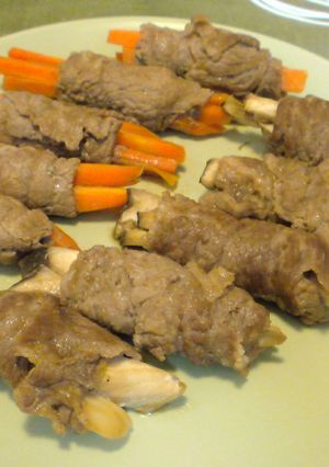 エリンギの牛肉テリヤキ巻-レシピのメイン写真
