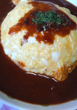 簡単オムハヤシ-レシピのメイン写真
