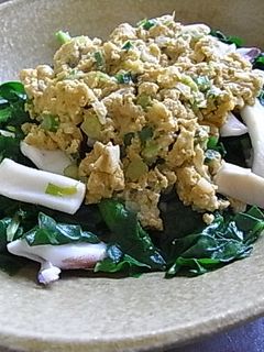 ほうれん草とイカの和え物+イカごろ炒め-レシピのメイン写真