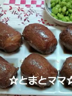 簡単!肉巻きおにぎり~♪-レシピのメイン写真