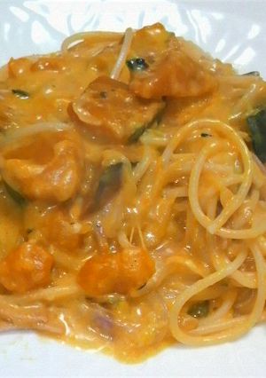 かぼちゃクリームのパスタ-レシピのメイン写真