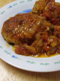 豚ひき肉で煮込みハンバーグ-レシピのメイン写真