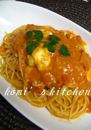 基本のトマトクリームパスタ♪-レシピのメイン写真