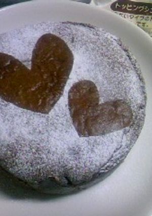 バレンタインに簡単失敗なしのチョコケーキ-レシピのメイン写真