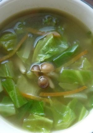 捨てないで！キャベツの外葉でカレースープ-レシピのメイン写真