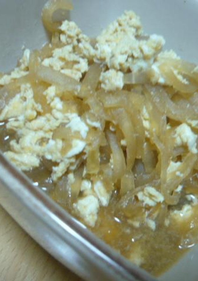 大根と卵の炒り煮-レシピのメイン写真
