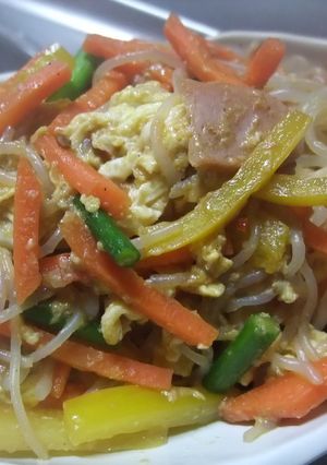 白滝でヘルシーに！かさまし野菜炒め-レシピのメイン写真