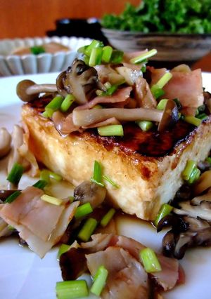 【簡単】豆腐ステーキ*きのこバターソース-レシピのメイン写真