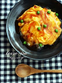 とろ~り♪ふわ~ん♪カニカマ天津飯★-レシピのメイン写真
