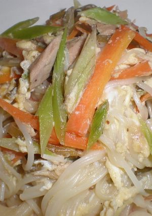 クワンソウ入りソーメンチャンプルー-レシピのメイン写真