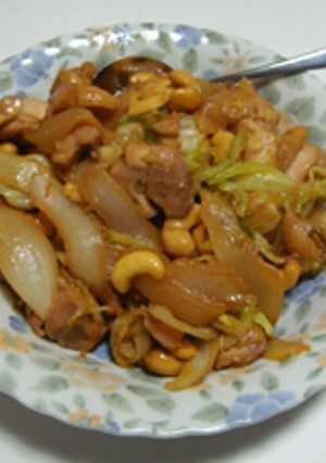 鶏肉とカシューナッツの味噌炒め-レシピのメイン写真