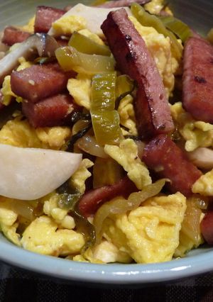 男子に大うけ♪スパムと高菜漬け炒め-レシピのメイン写真