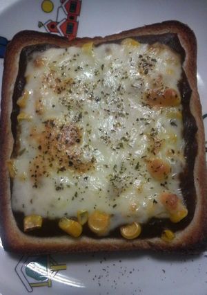 残ったカレーde目覚ましトースト☆-レシピのメイン写真