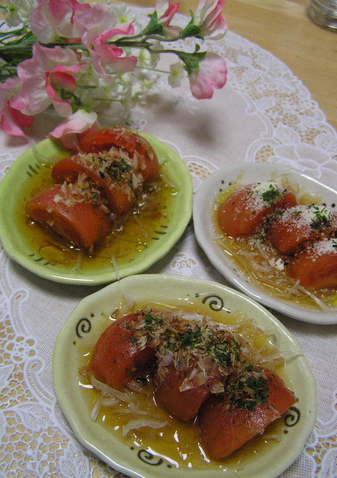夏にさっぱり♪簡単✿トマトのおひたし✿-レシピのメイン写真