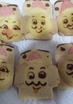 キャラ弁にトーマスのお絵かきホットケーキ-レシピのメイン写真