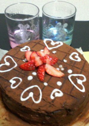 バレンタインガナッシュサンドケーキ-レシピのメイン写真