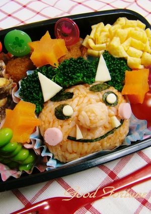 キャラ弁☆節分　赤鬼さん弁当♪-レシピのメイン写真