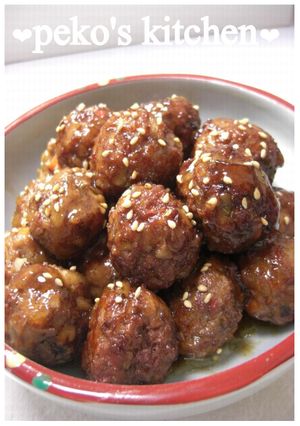 ミートボール✿照り焼き-レシピのメイン写真